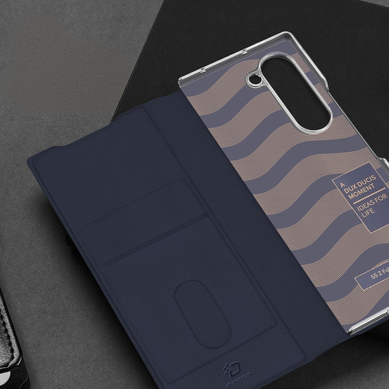 Puzdro Dux Ducis pre Samsung Galaxy Z Fold7 5G, Bril, modré