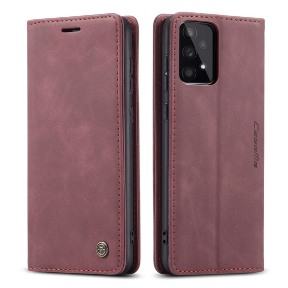 CASEME puzdro pre Samsung Galaxy A53 5G, Leather Wallet Case, červené