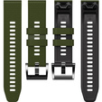 Silikónový remienok pre Garmin Fenix 7 / Forerunner 965 / 955 / 945 / 935,  zelený / čierny