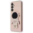 Obal na mobil pre Samsung Galaxy A54 5G, Astronaut, ružové rose gold