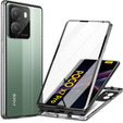 Puzdro pre Xiaomi Poco X7 Pro 5G, Magnetic Dual Glass, strieborné