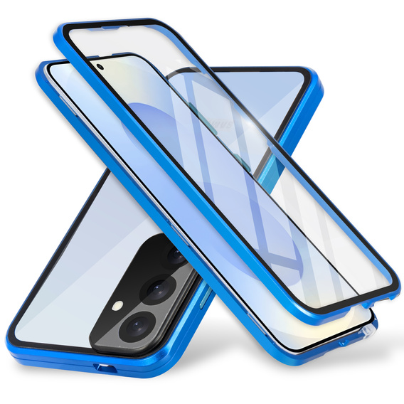 Puzdro pre Samsung Galaxy S25+ Plus, Magnetic Dual Glass, modré