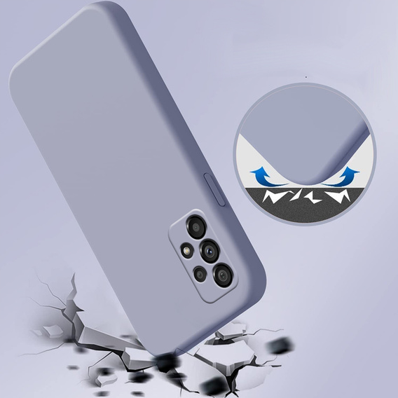 Obal na mobil pre Samsung Galaxy A53 5G, Silicone Lite, levanduľové
