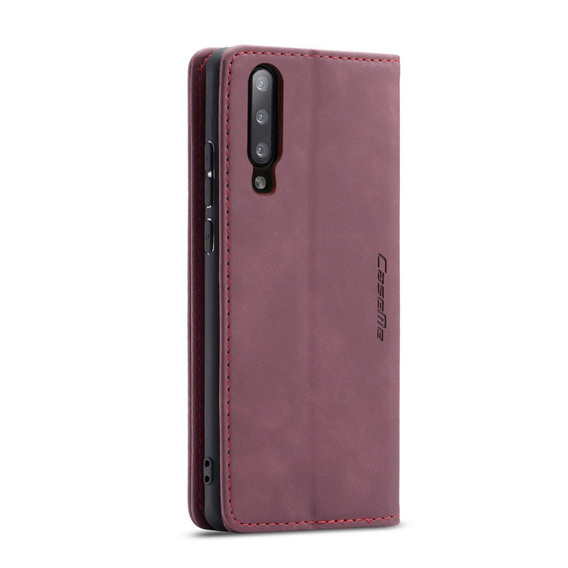 CASEME puzdro pre Samsung Galaxy A70, Leather Wallet Case, bordové