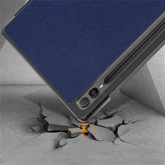 Puzdro pre Samsung Galaxy Tab S9 Plus, Smartcase s priestorom pre stylus, modré