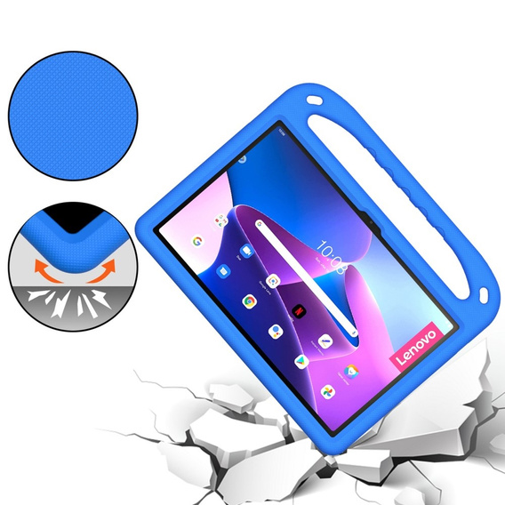 Detské puzdro pre Lenovo Tab P11 Gen 2 TB350FU TB350XU 11.5", detské puzdro s rukoväťou, modré