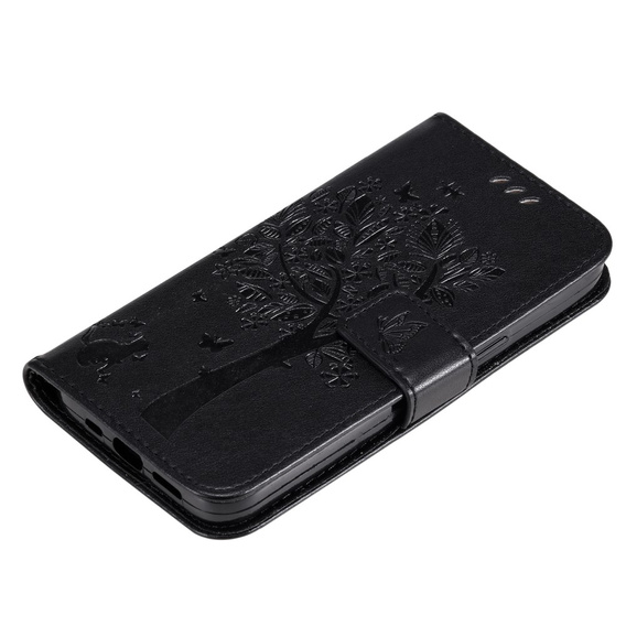 Klapkové puzdro pre Xiaomi 13T / 13T Pro, stromček, čierne