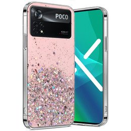 Obal na mobil pre Xiaomi Poco X4 Pro 5G, Glittery, ružové