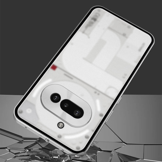 Puzdro pre Nothing Phone 3A, Frame Case, strieborné