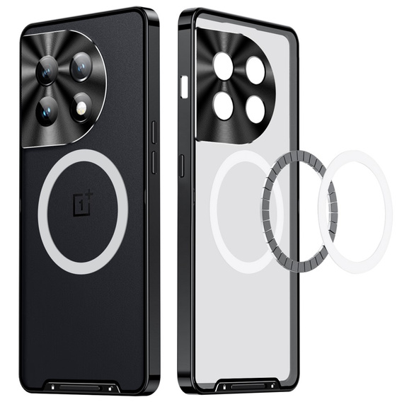 Ochranné puzdro na fotoaparát pre OnePlus 12 5G, CamShield MagSafe, transparentné / čierne