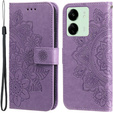 Klapkové puzdro pre Xiaomi Redmi 13C / Poco C65, Mandala Flower, fialové