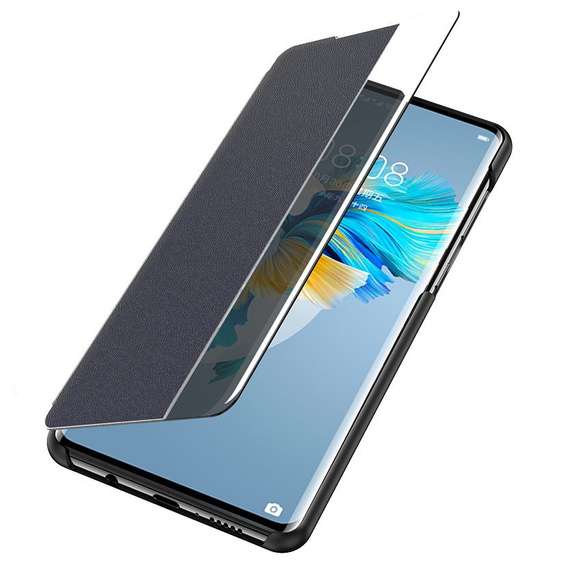 Flipové puzdro pre Huawei Mate 40 Pro, Side View, tmavomodré