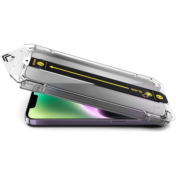 2x tvrdené sklo pre iPhone 16e / 14 / 13 / 13 Pro, ERBORD Easy App Full Screen Protector