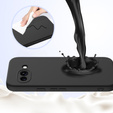 Obal na mobil pre Google Pixel 9A, Silicone MagSafe, čierne