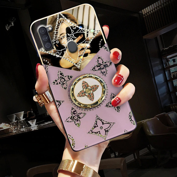 Fashion Obal na mobil pre Samsung Galaxy A11/M11, fialové