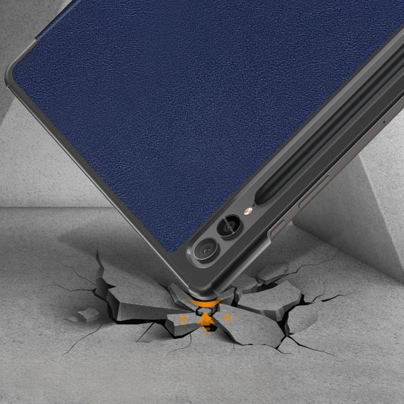 Puzdro pre Samsung Galaxy Tab S9 FE+ Plus, Smartcase s priestorom pre stylus, tmavomodré