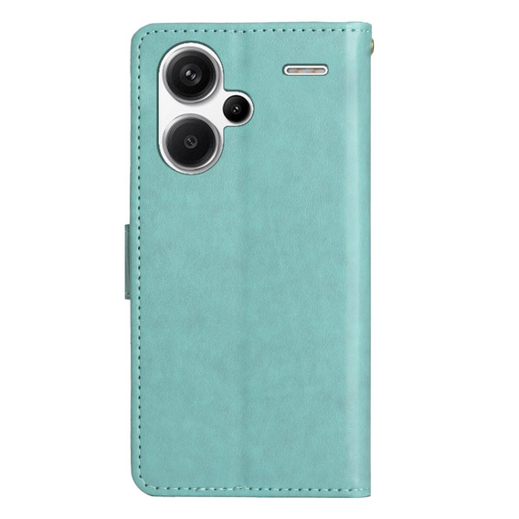 Klapkové puzdro pre Xiaomi Redmi Note 13 Pro+, Butterfly, svetlomodré