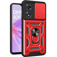 Obal na mobil pre Oppo A78 5G, CamShield Slide, červené