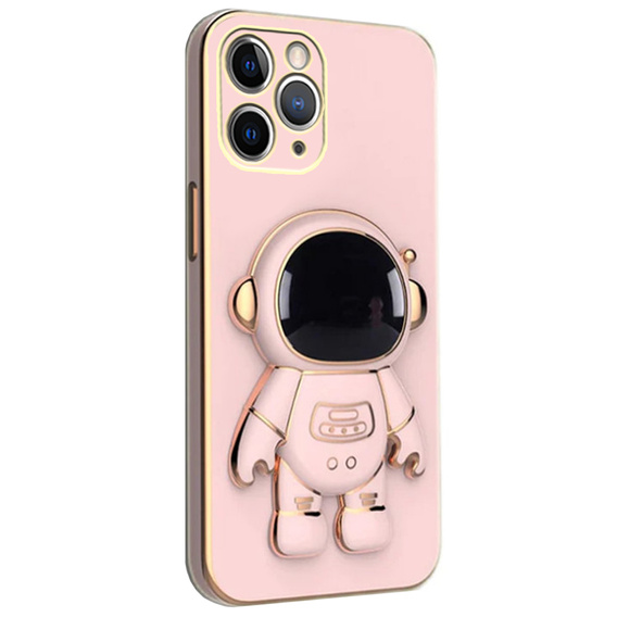 Obal na mobil pre iPhone 14 Pro Max, Astronaut, ružové rose gold