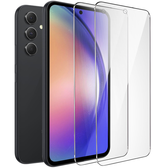2x tvrdené sklo pre Samsung Galaxy A54 5G, ERBORD 9H Hard Glass na displeji