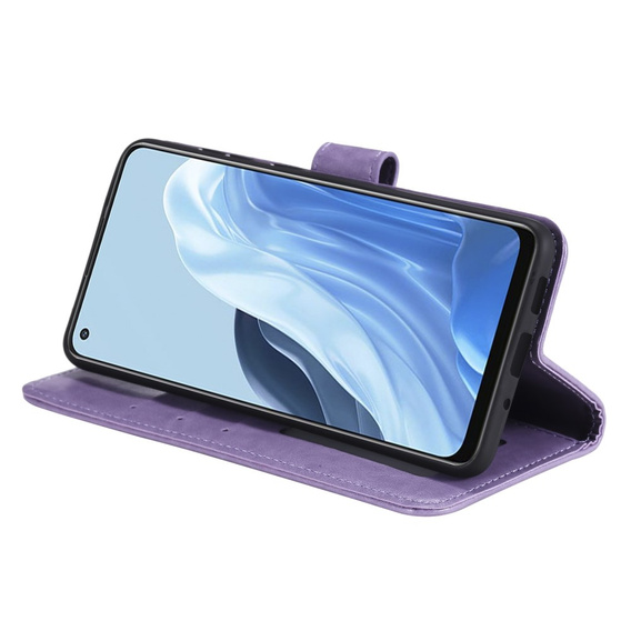 Klapkové puzdro pre Oppo Reno7 5G, Mandala, fialové