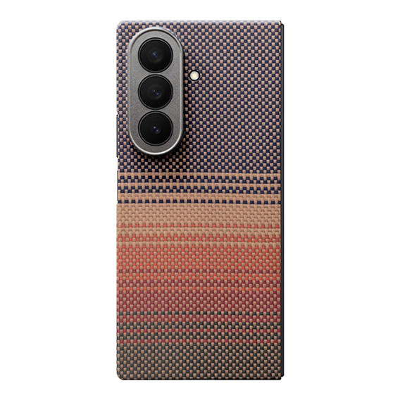 Puzdro pre Samsung Galaxy Z Fold6 5G - magnetické aramidové vlákno, oranžové