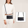 Klapkové puzdro pre iPhone 14 Pro Max, Wallet Zipper Pocket, čierne