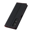 Klapkové puzdro pre Sony Xperia 1 V, Litchi Skin Grain, čierne