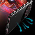 Puzdro pre Xiaomi 14 Ultra, Armor Bumper, s krytom objektívu, čierna / červená