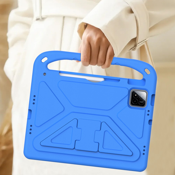 Detské puzdro pre Xiaomi Pad 7 / 7 Pro, s rukoväťou, modré