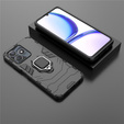Obal na mobil pre Realme C51, Kickstand Ring, čierne