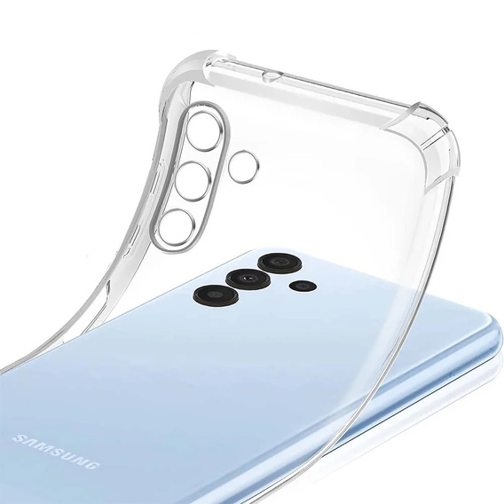 Puzdro pre Samsung Galaxy M34 5G, Anti-Shock, priehľadné + sklo 9H