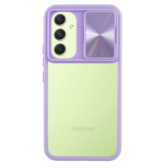 Obal na mobil pre Samsung Galaxy A54 5G, Slide Camera, fialové