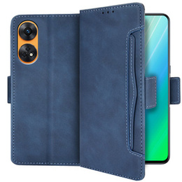 Klapkové puzdro pre Oppo Reno8 T, Card Slot, modré