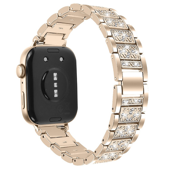 Diamantový náramok pre Xiaomi Smart Band 8 Pro, zlatý