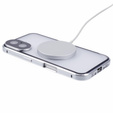 Magnetické puzdro Dual Glass MagSafe pre iPhone 16, strieborné