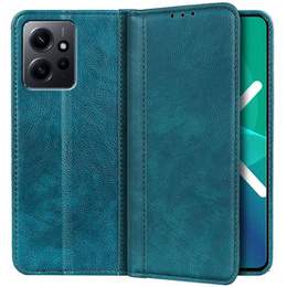 Obal na mobil pre Xiaomi Redmi Note 12 4G, Wallet Litchi Leather, zelený