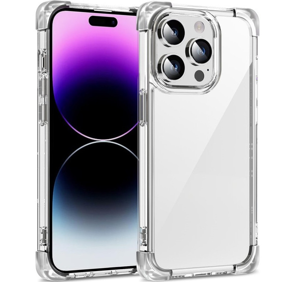 Puzdro pre iPhone 14 Pro Max, ERBORD CornerShield, priehľadné