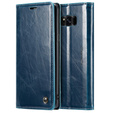 CASEME flipové puzdro pre Samsung Galaxy S8, Waxy Textured, modré