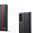Flipové puzdro pre Samsung Galaxy S24, Carbon LC.IMEEKE, čierne