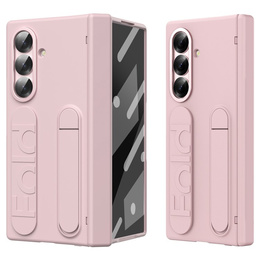 Puzdro s rukoväťou a stojanom - ružové pre Samsung Galaxy Z Fold7