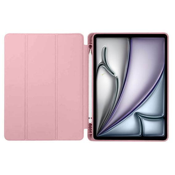 Puzdro pre iPad Air 13" 2025/2024 (7/6 gen.), Smartcase Hybrid, so slotom na stylus, ružové