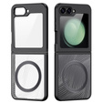 Puzdro DuxDucis pre Samsung Galaxy Z Flip7 FE / Z Flip6, Aimo Case, pre MagSafe, transparentné / čierne