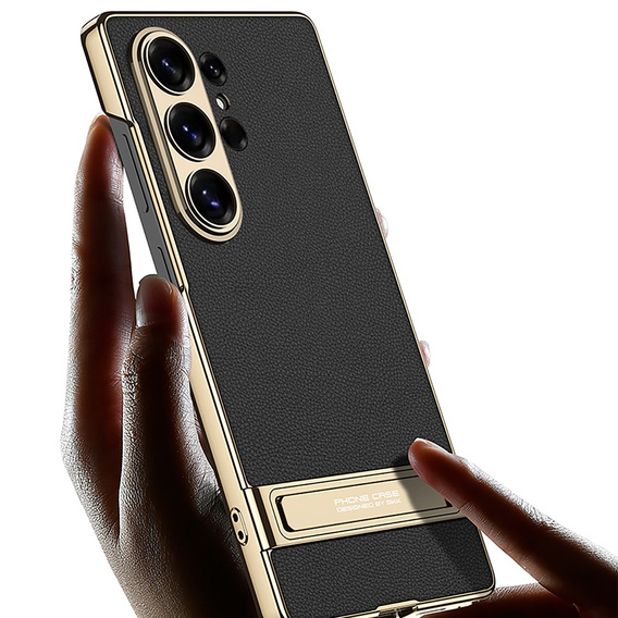 Kožené puzdro Electro Frame s podstavcom pre Samsung Galaxy S26 Ultra