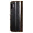 CASEME flipové puzdro pre Samsung Galaxy Note 10 Plus, Waxy Textured, káva