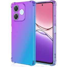 Puzdro pre Oppo A5 Pro 5G, Gradient Dropproof, Fialová / modrá