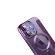 Klapkové puzdro pre iPhone 13 Pro, RFID Wallet MagSafe CamShield, fialové