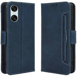Klapkové puzdro pre Sony Xperia 10 VI, Card Slot, tmavomodré