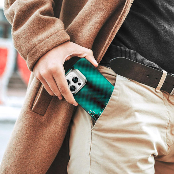 Puzdro pre iPhone 16 Pro, Frame Kickstand, pre MagSafe, Sand Green