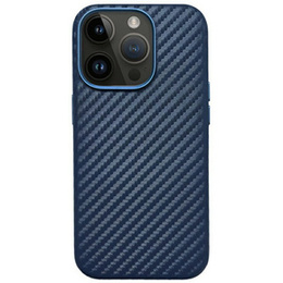 KZDOO puzdro pre iPhone 16 Pro, Carbon Fiber, modré
